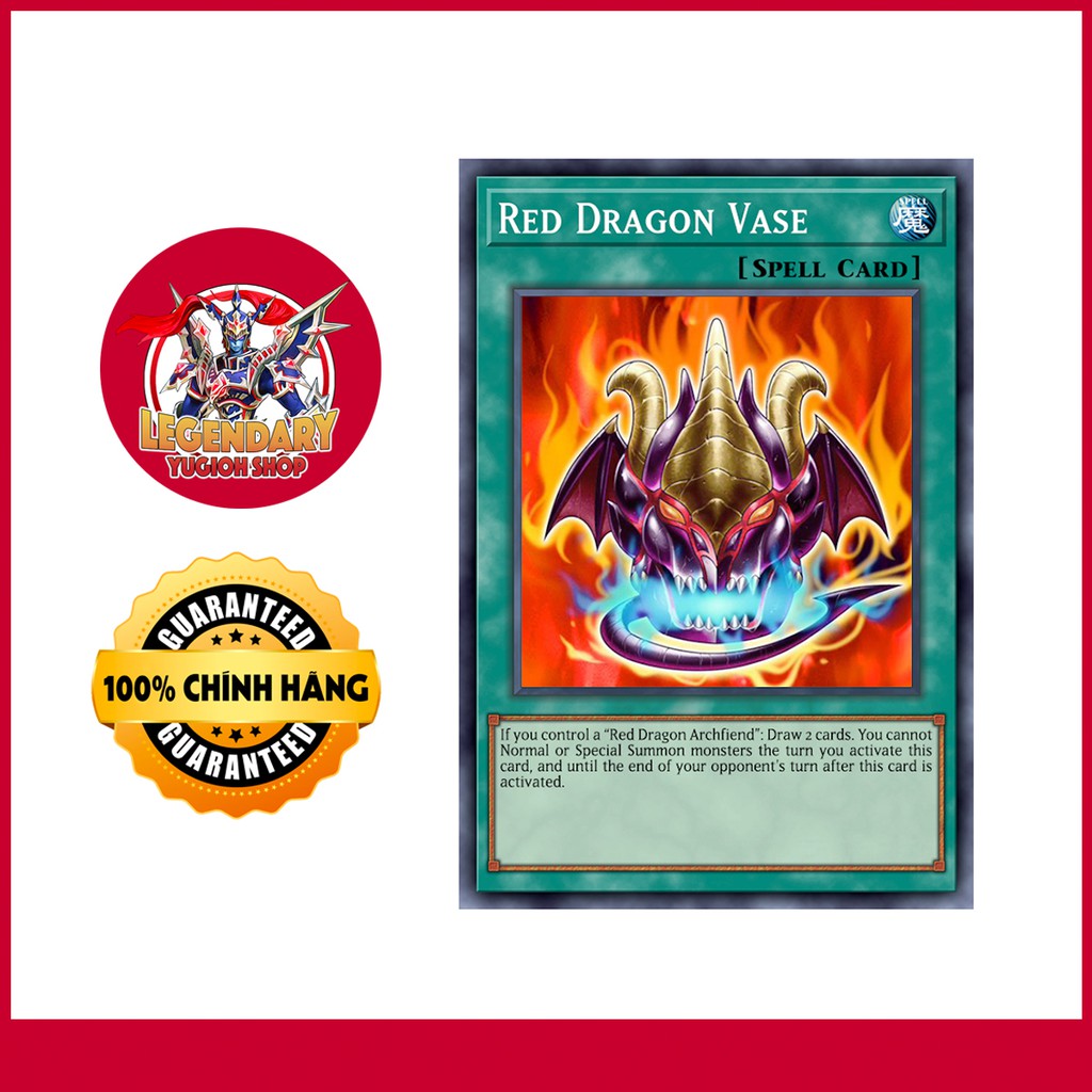 [Thẻ Bài Yugioh Chính Hãng] Red Dragon Vase