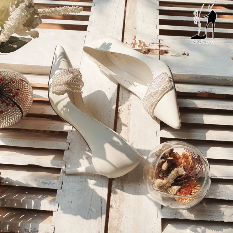 Giày Cưới Cô Dâu Vintage- Hình Ảnh Thực Tế L'Tây
