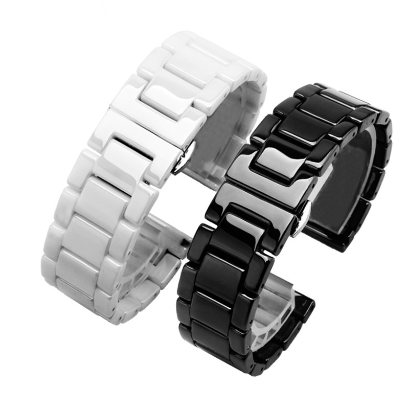 Dây Đeo Đồng Hồ Bằng Gốm Sứ 14 16 18 20 22mm Chất Lượng Cao Cho Nam Nữ