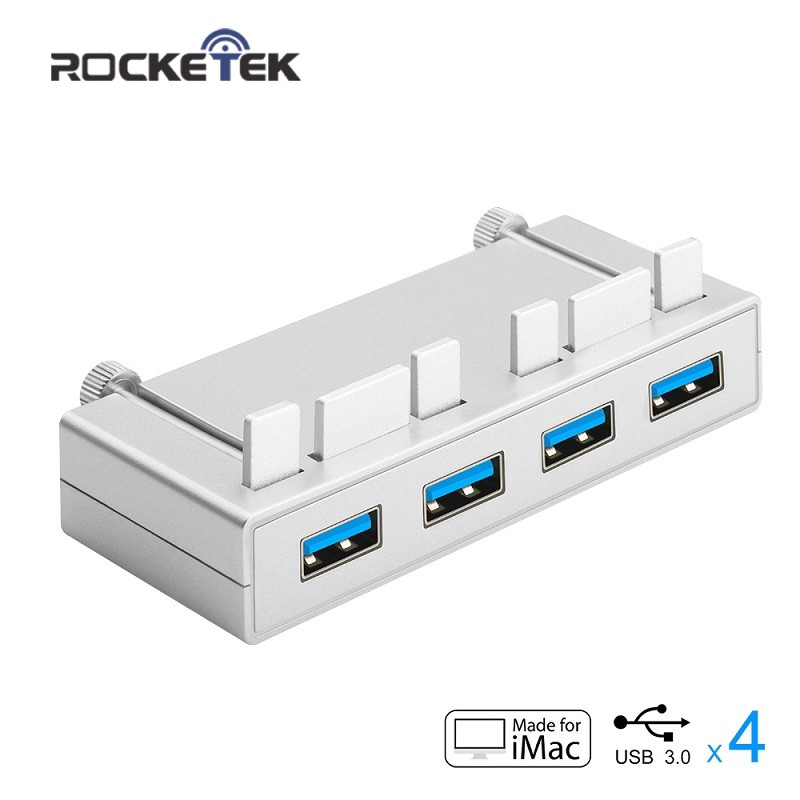 Rocketek multi usb 3.0 hub 4 port adapter splitter DC Power Interface