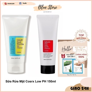 ❤️blue store❤️sữa rửa mặt corsx low ph good morning - gel salicylic corsx acid daily gentle 150ml