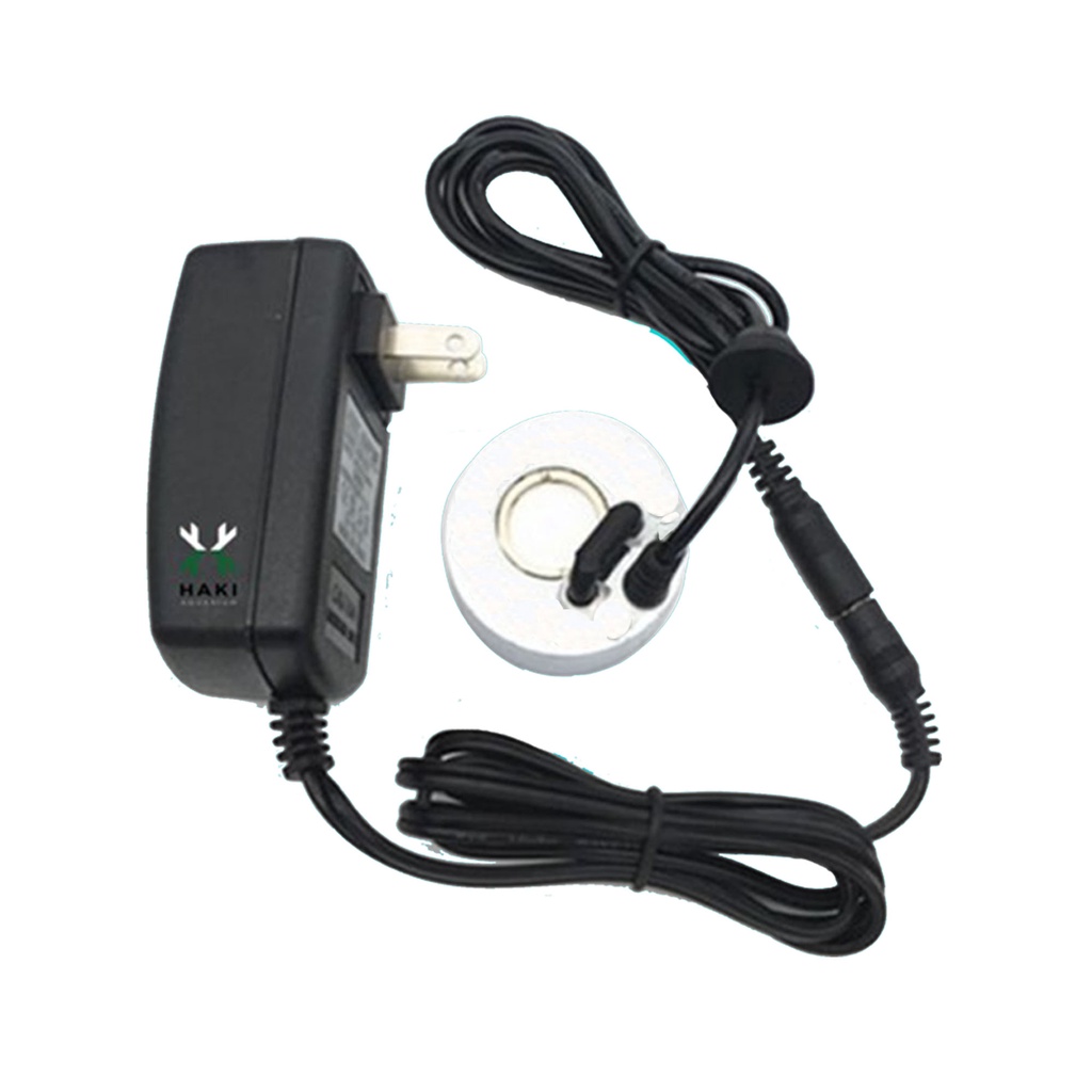Máy tạo khói mini phun sương, led đổi màu bằng kim loại chống rỉ trang trí tiểu cảnh,non bộ, thủy sinh có adapter đi kèm