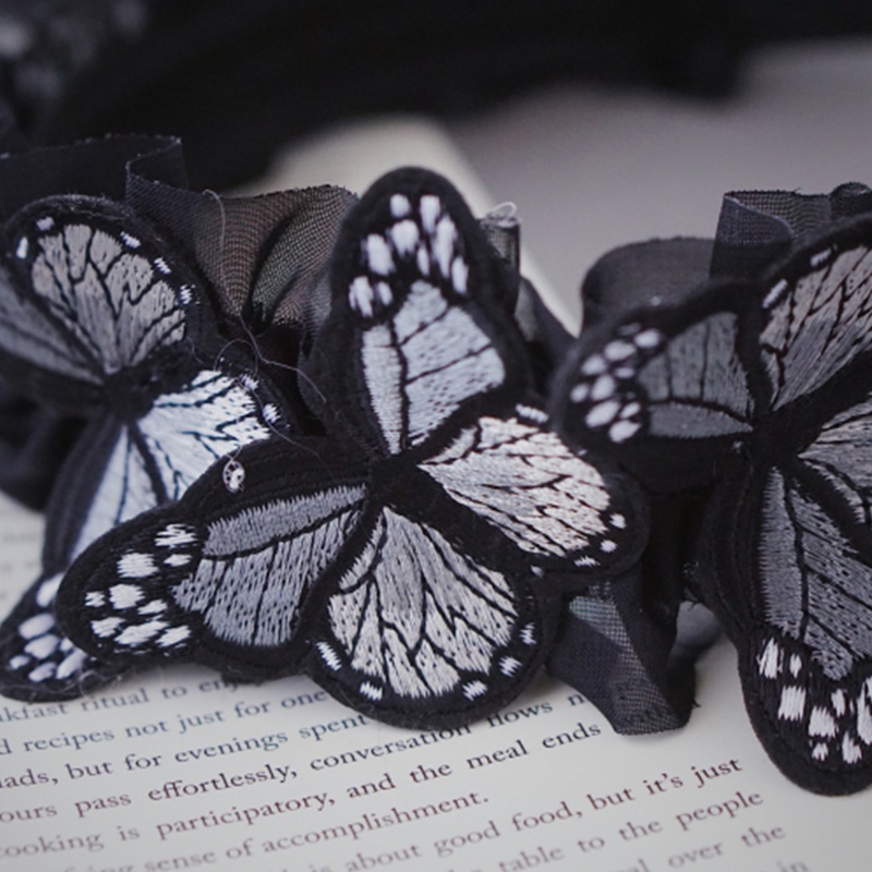 Băng Đô Thêu Hình Bướm Thời Trang Dành Cho Nữ