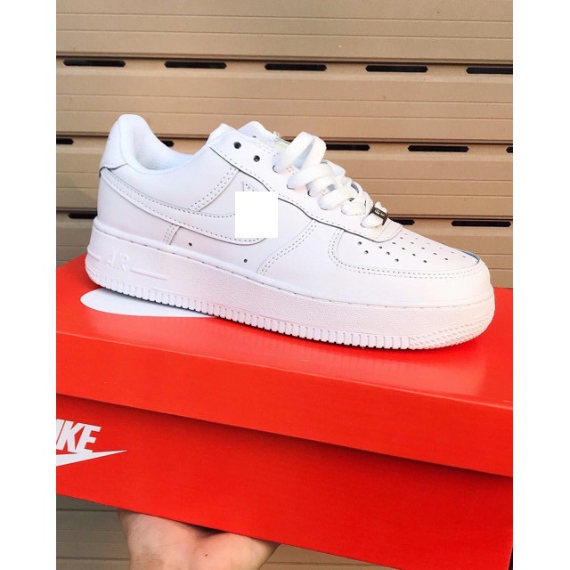 Giày Sneaker Nam, Nữ AF1 Trắng Full Bản Xịn Cao Cấp