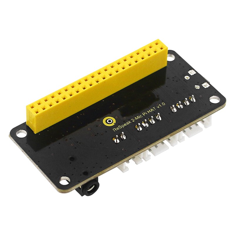 5V ReSpeaker 2-Mic Pi HAT V1.0 Expansion Board for Raspberry Pi 4B / Zero / Zero W/B+/3B+/3B