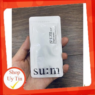 [2ml] [Xám] Gói Mặt nạ thải độc SU:M 37 Bright Award Bubble-De Mask Pack dành cho da thường và khô