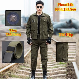 Bộ quần áo lính mỹ us army túi hộp chiến thuật