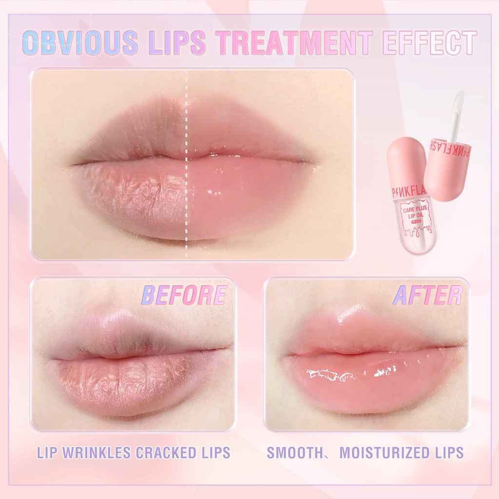 Son dưỡng môi PINKFLASH dưỡng ẩm làm mờ nếp nhăn cao cấp