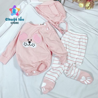 Đồ bộ body cho bé trai bé gái 3 chi tiết từ 3 đến 12kg