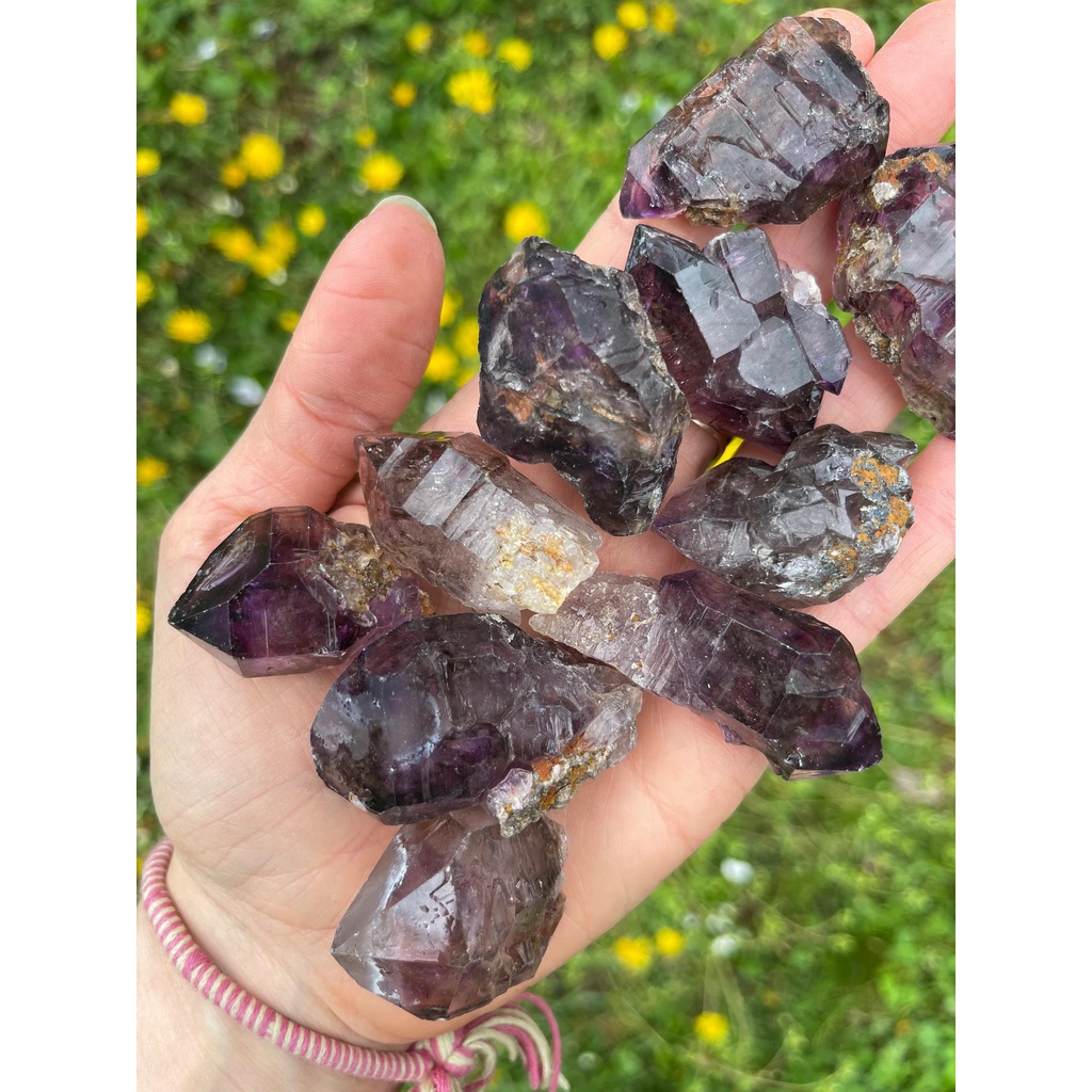 Nấm thạch anh tím Zambia ( Amethyst Scepter in Zambia ), đá sưu tầm, đá thanh tẩy Tarot, Reiki