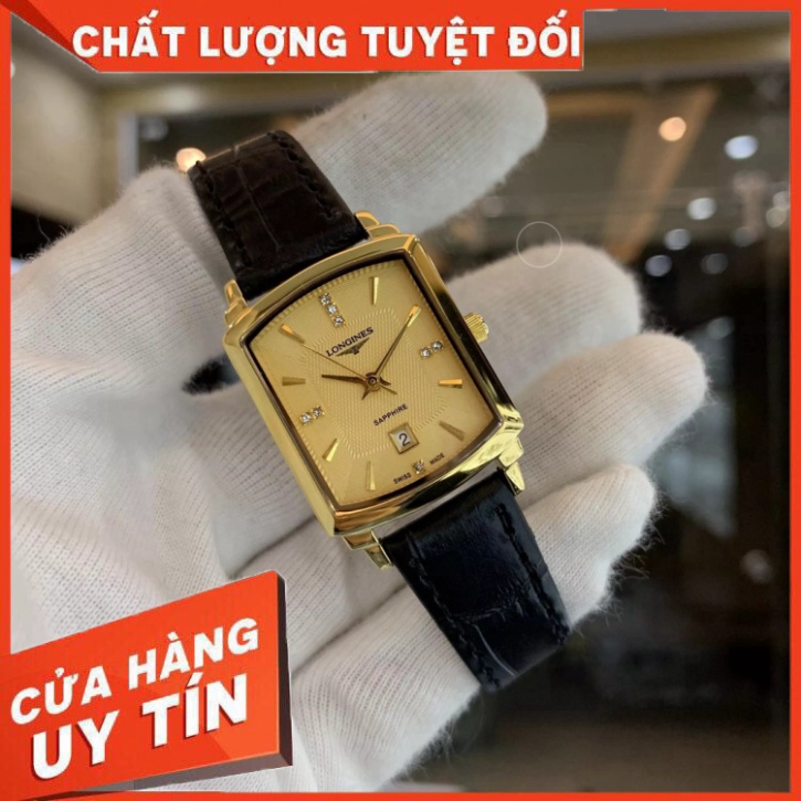 Đồng Hồ Nữ longines Sapphire LG025A Case 28mm Mặt Chữ Nhật Máy Pin Nhật