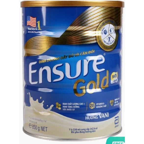 Sữa ensure gold Mỹ 850g