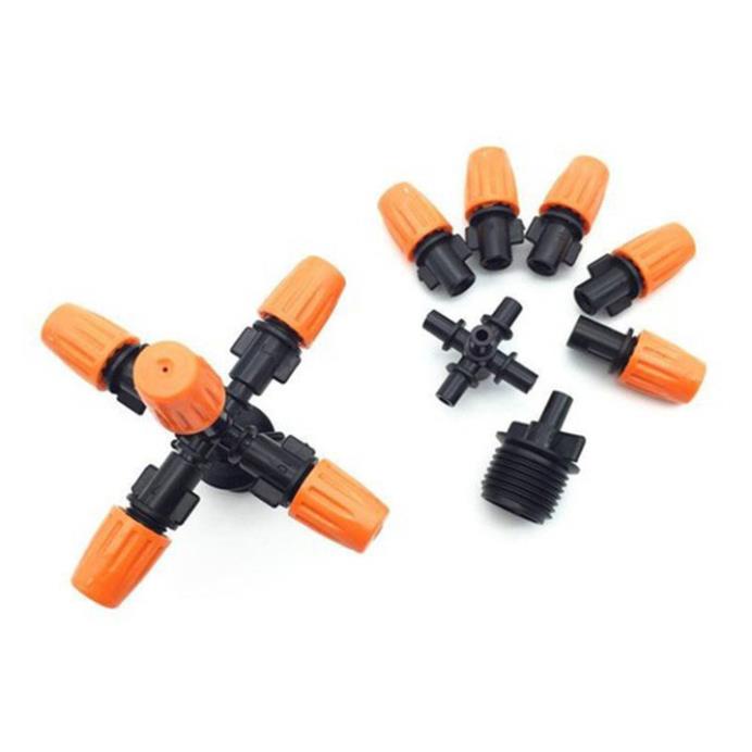 Béc Phun Sương 5 Hướng Tưới Lan, Cây Cảnh - độ bền cao, phun sương hạt mịn, hàng do cty Việt Nam sản xuất