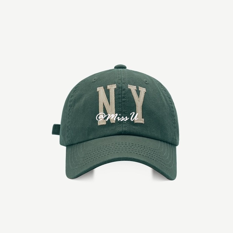 Mũ Lưỡi Trai Vải Cotton In Chữ Phong Cách Hàn Quốc