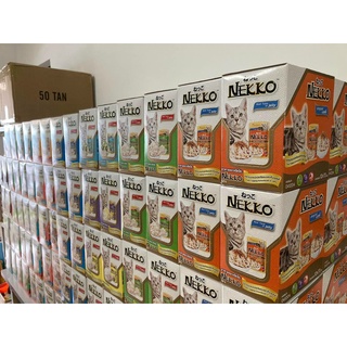 Hộp 12 gói pate Nekko cho mèo mix vị