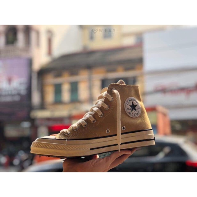 Converse vàng cổ cao