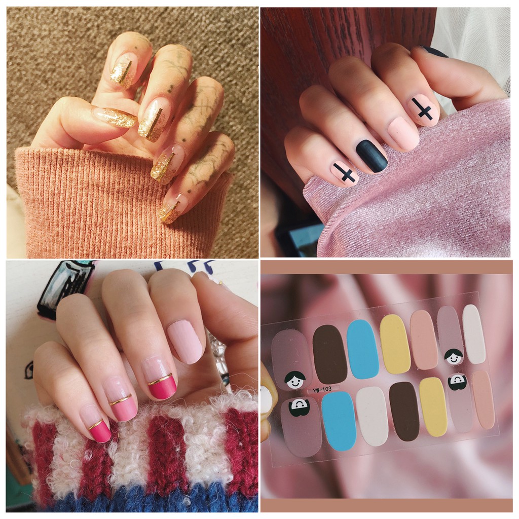 Miếng dán móng tay - Nail Wraps (14 miếng dán khô)