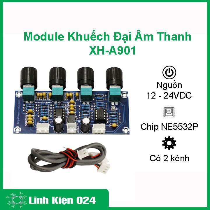 Module khuếch đại âm thanh XH-A901 điện áp 12-24VDC