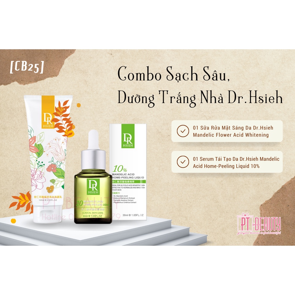 Combo Dưỡng Trắng Sạch Sâu Nhà Dr. Hsieh