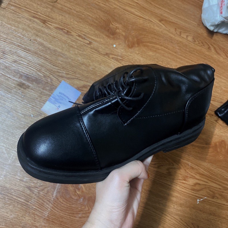 sẵn 🎅🏻 boot da buộc dây| bản đế thấp , giày da | BigBuy360 - bigbuy360.vn
