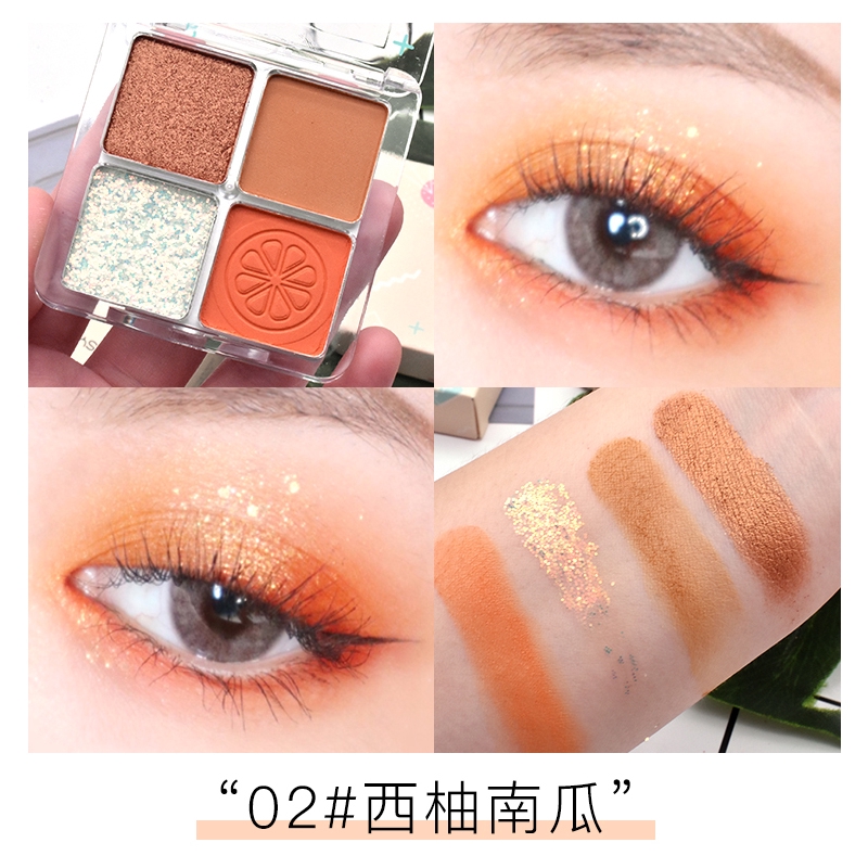 Phấn mắt 4 màu kim tuyến lấp lánh kháng nước thời trang | BigBuy360 - bigbuy360.vn