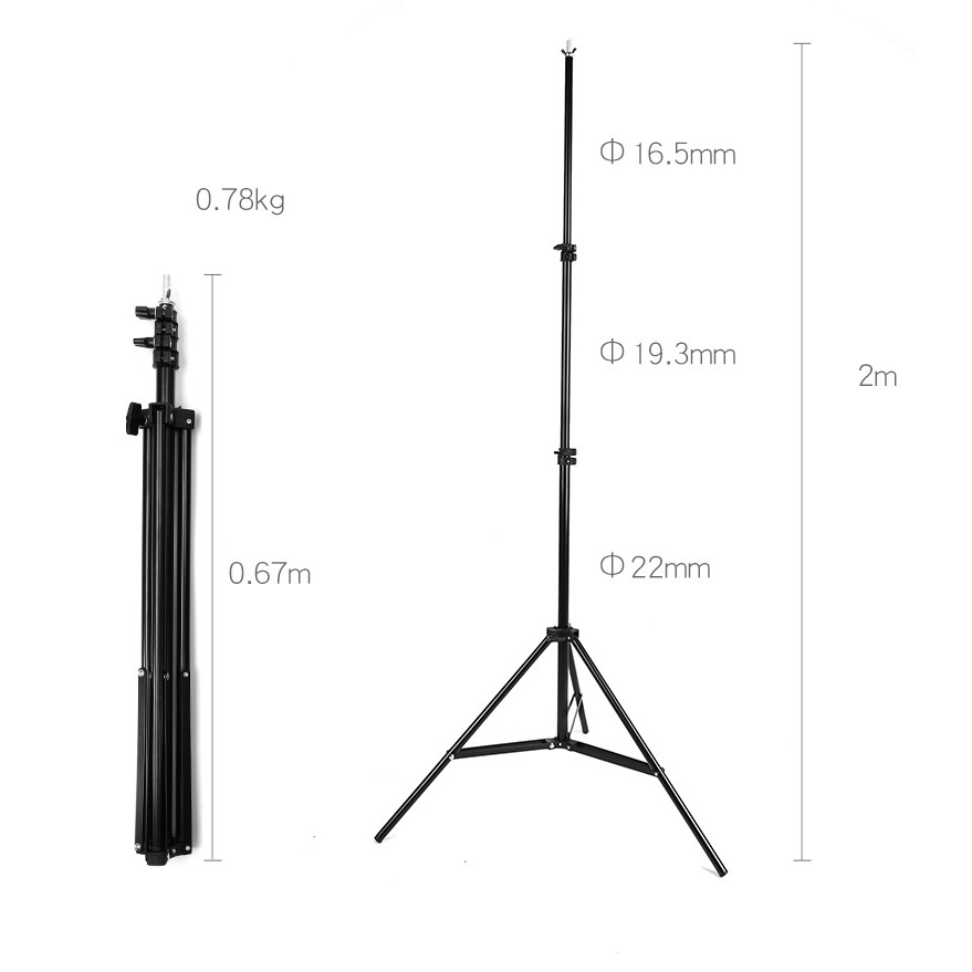 Khung 2m và 3m treo phông di động, tặng kèm túi đựng để livestream, chụp lookbook- Phụ Kiện Chụp Ảnh - Gippy Decor