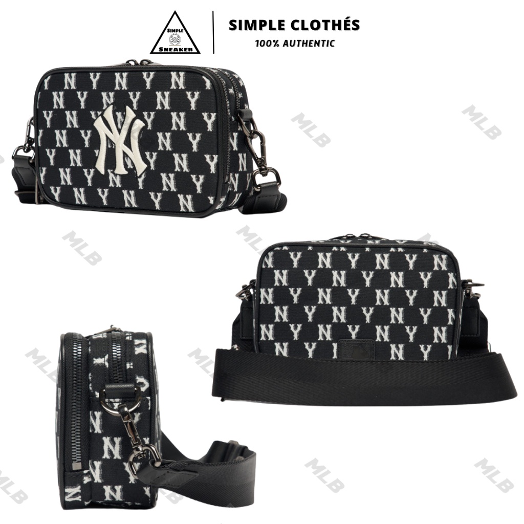 TÚI MLB MONOGRAM JACQUARD CROSSBODY BAG NY 🔥CHÍNH HÃNG🔥 MLB Túi Hoạ Tiết Monogram  - SIMPLESNEAKER