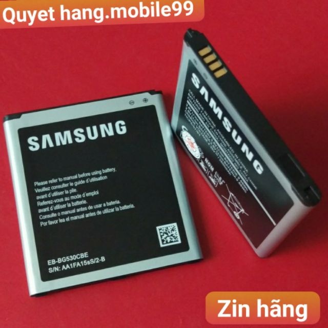 Pin Samsung Galaxy Grand Prime G530, J3, J5, J2 Prime, BG530CBE (Xám) - Hàng Nhập Khẩu ZIN Chính Hiệu