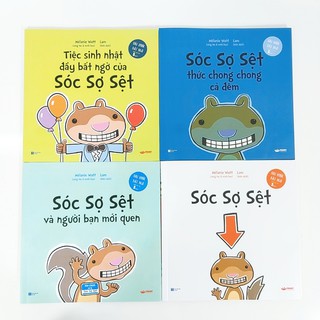 Sách - Sóc sợ sệt 4 cuốn (dành cho bé 5+)