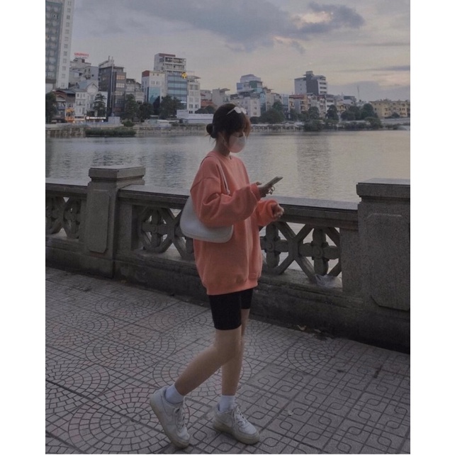 [ Quà Tặng Là chun buộc tóc] Áo Sweater Trơn Dáng rộng | BigBuy360 - bigbuy360.vn