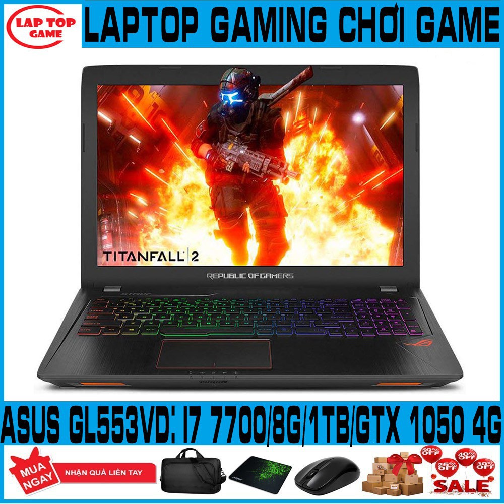 LAPTOP GAMING ASUS GL553VD I7 7700HQ,laptop cũ chơi game cơ bản đồ họa | BigBuy360 - bigbuy360.vn