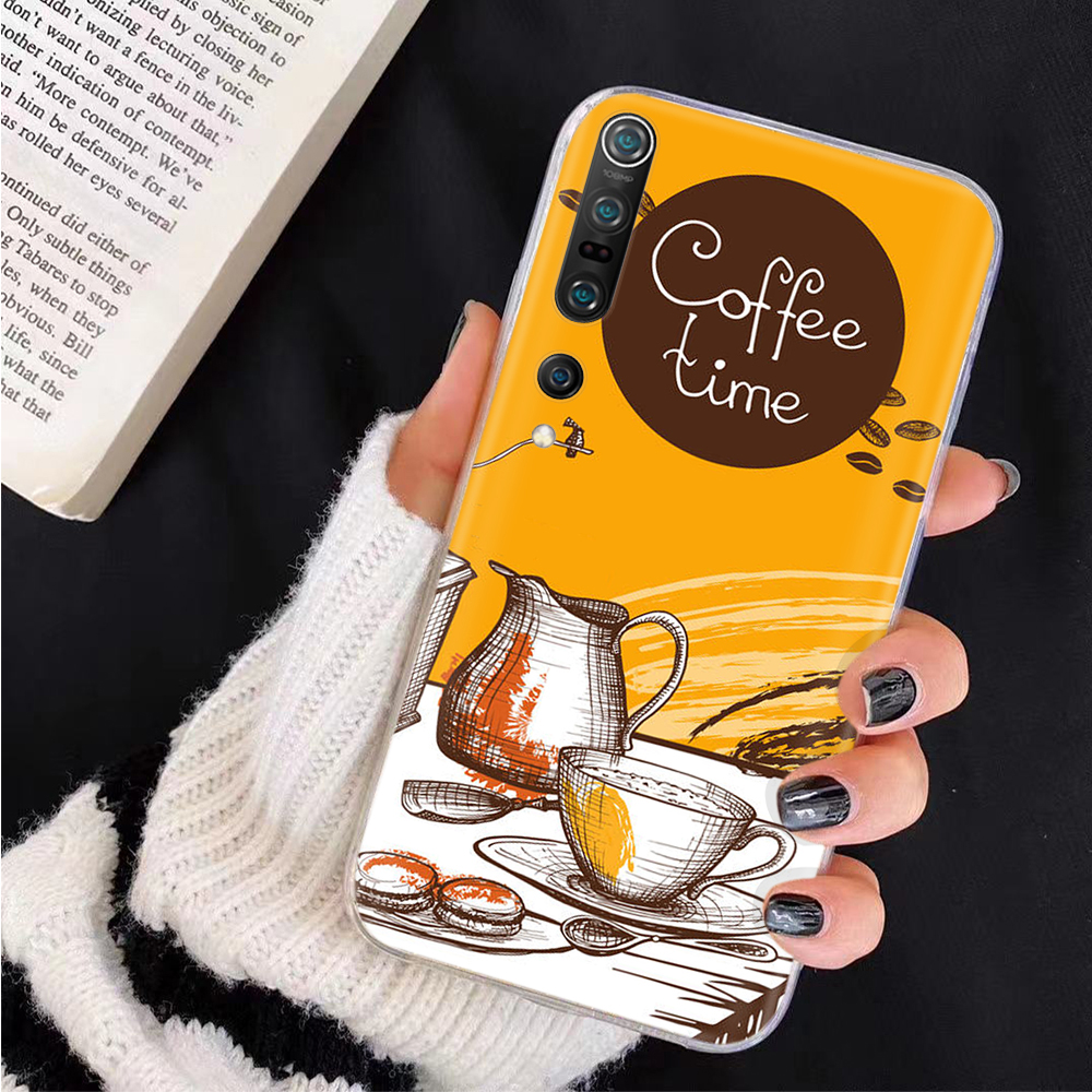 Ốp điện thoại trong suốt in hình ly cà phê thích hợp cho LG G6 G7 G8 ThinQ V20 V30 V30S V35 V40 V50 V50S V60