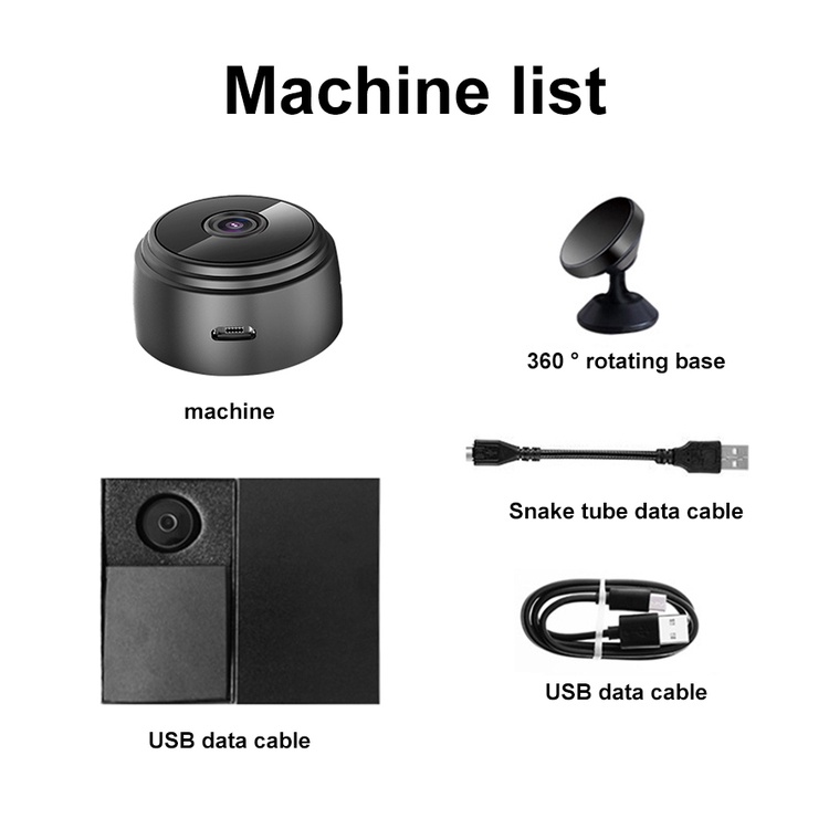 Camera an ninh không dây kết nối wifi A9 HD 1080p góc rộng | BigBuy360 - bigbuy360.vn