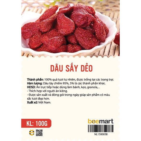 Dâu sấy dẻo 100gr