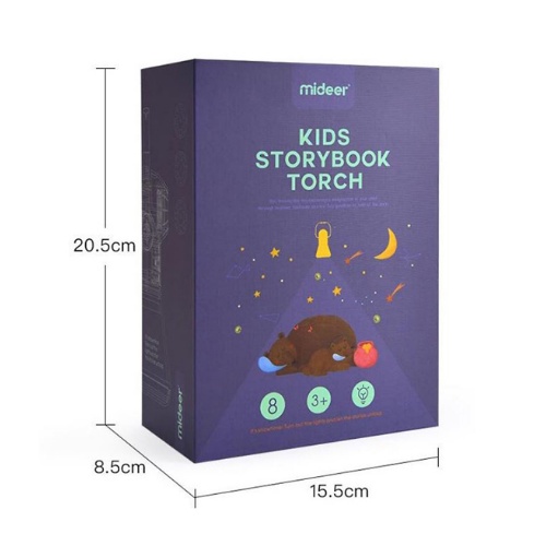 Máy Chiếu Mini Cho Bé, Đèn Kể Chuyện Cổ Tích Kết Hợp Đèn Ngủ Mideer Kid Storybook Torch Cho Bé