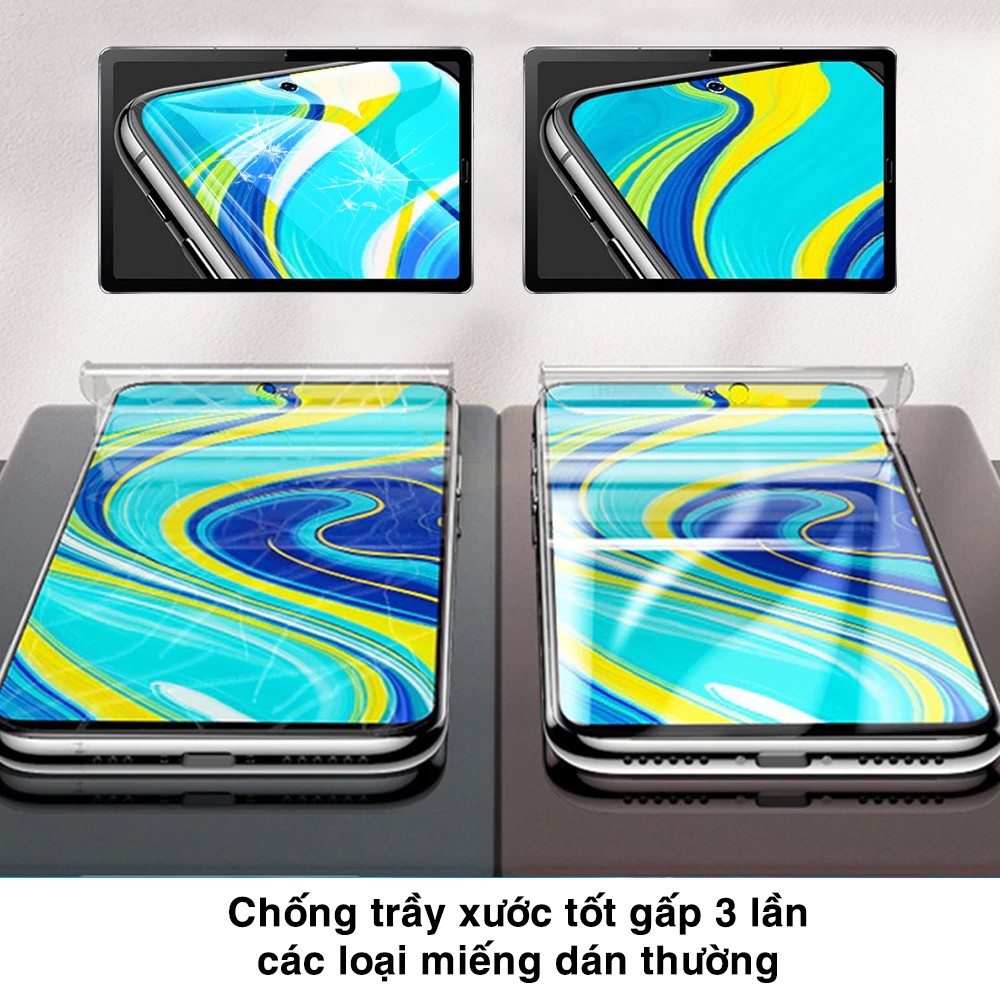 Dán màn hình Xiaomi Redmi Note 7 / Note 8 / 8 Pro / Note 9 Pro / Note 9s / Note 10 / Note 10 Pro full màn dẻo trong suốt