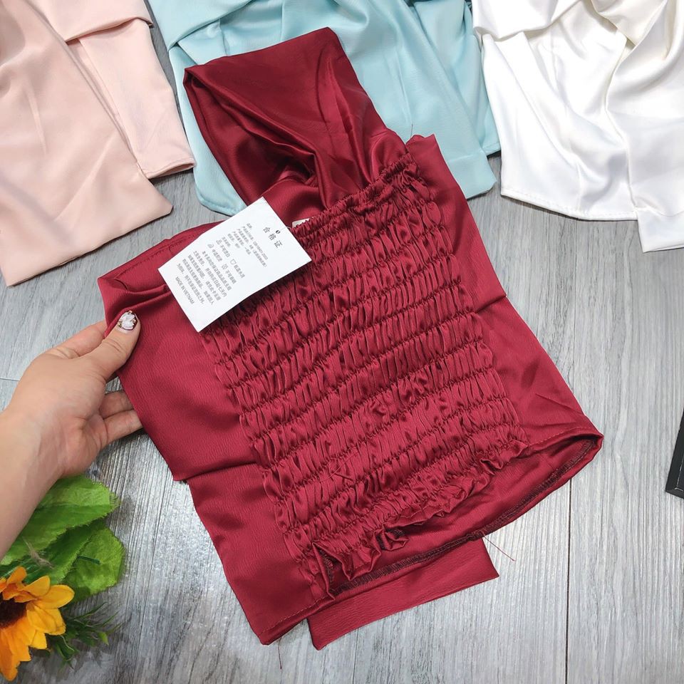 Áo lụa chéo cách điệu (ảnh thật, video) | BigBuy360 - bigbuy360.vn