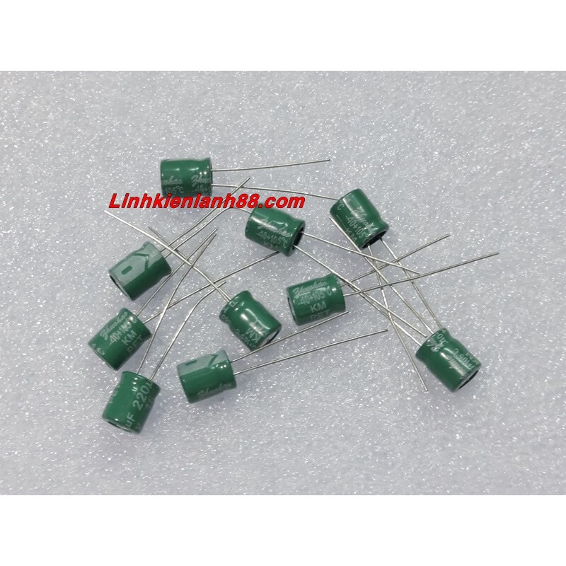 (10 con) Tụ Hóa 220UF 16V Mới, Chính Hãng