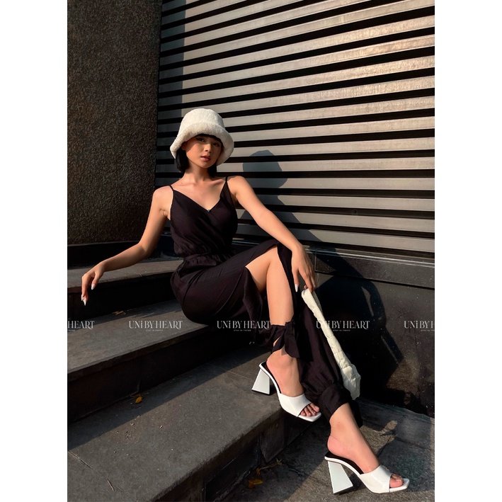 Jumpsuit 2 dây xẻ ống thắt nơ Emi Jumpsuit JS001 độc đáo kiểu dáng mới lạ - Uni By Heart