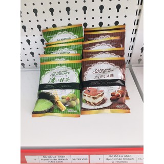 Kẹo Socola Tiramisu và Matcha bọc hạnh nhân Nikkoh Nhật Bản