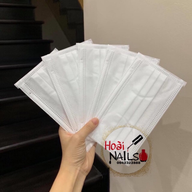 Khẩu trang cho thợ nail tránh bụi, bẩn, tránh mùi ( hộp 50c)