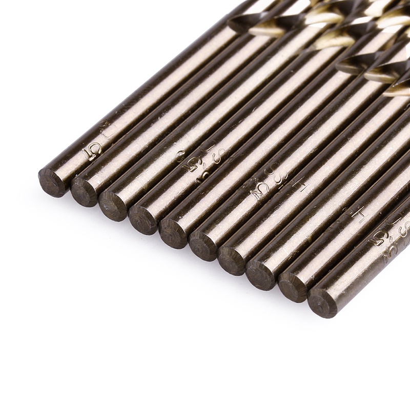 Bộ 10 Mũi Khoan Xoắn Bằng HSS Bền Bỉ Chuyên Dụng Cho Khoan Gỗ