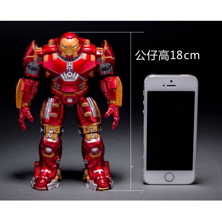 Mô hình đồ chơi nhân vật Avengers Iron Man Hulk bằng PVC có đèn LED cho trẻ em