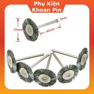 Jettools -chổi đánh rỉ sét trục 3mm - p165