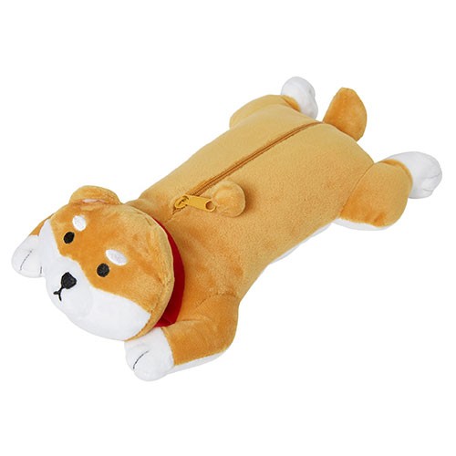Túi Đựng Bút ARTBOX Hàn Quốc Hình Cún Shiba Màu Nâu