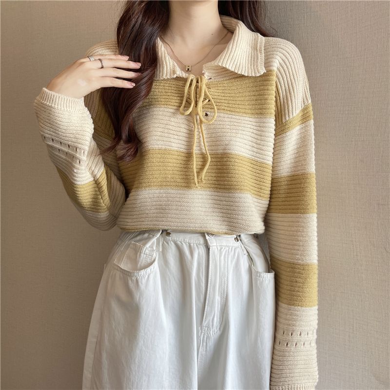 Áo sweater Dệt Kim Có Cổ Dài Tay Phong Cách Hàn Quốc Cho Nữ JL-TX-561