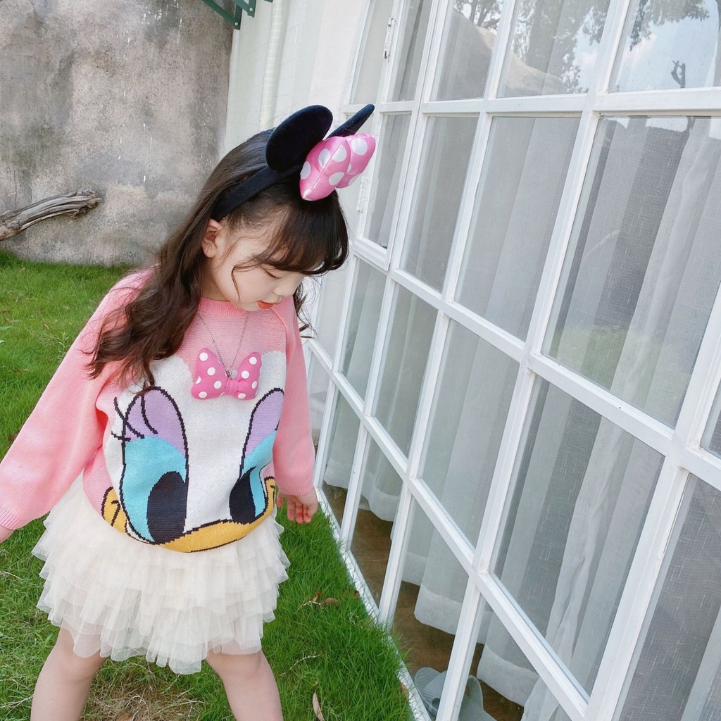 [HÀNG SIÊU ĐẸP] Áo len vịt Donan cho bé trai bé gái hàng Quảng Châu len mềm mịn siêu xinh