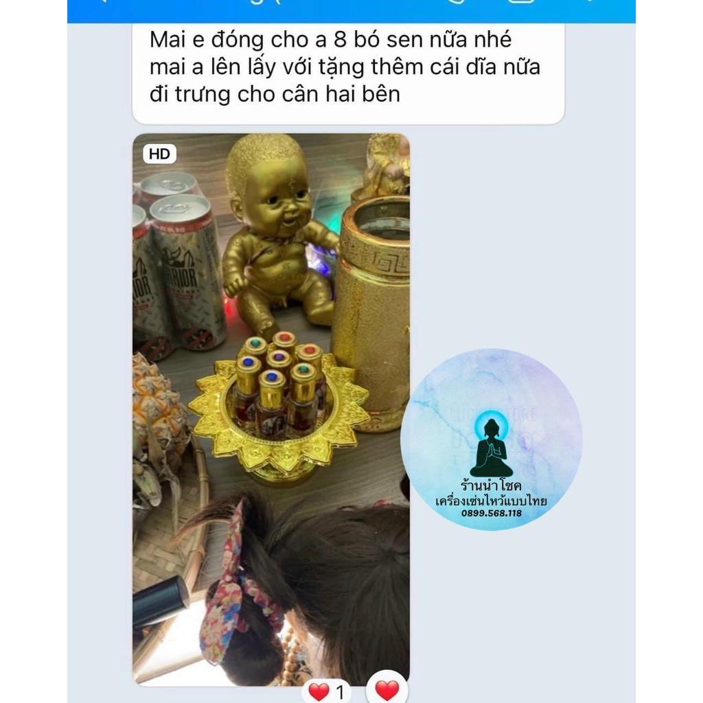 Đồ Thờ Thái Lan Set 4 Đĩa cúng vàng bạc thái lan đĩa nhựa siêu đẹp hàng nhập