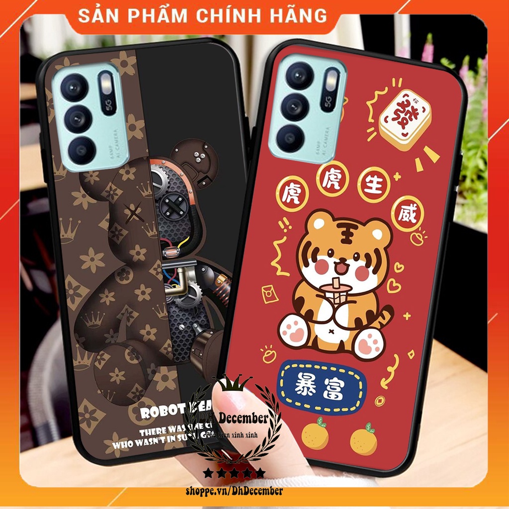 Ốp lưng Oppo RENO 6 5G / RENO 6Z 5G in hình 3D lucky, gấu Brick xinh xắn - KHÔNG NÊN BỎ LỠ