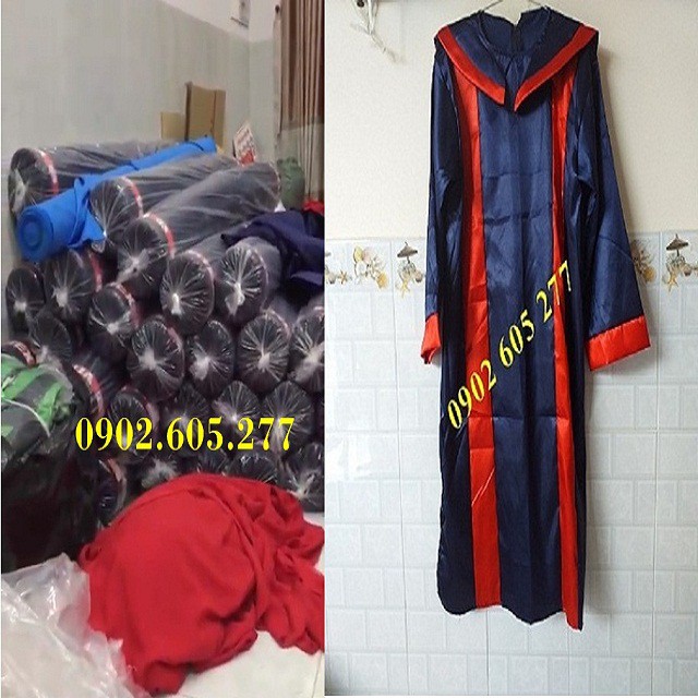 [Giảm Giá Sốc]Áo tốt nghiệp trung học xanh đen